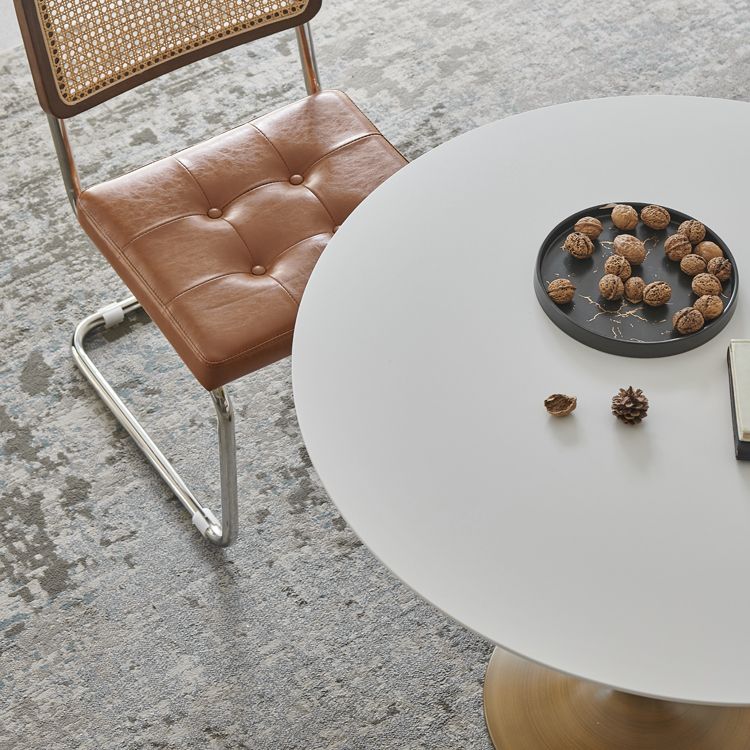 Round Dining Table Traditional Luxury Dining Table with Tulip Base