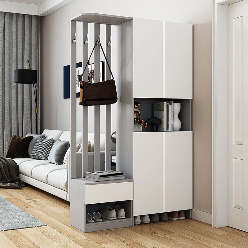 Modern 2-door Wood 78.74" Tall Accent Cabinet with Drawer for Living Room
