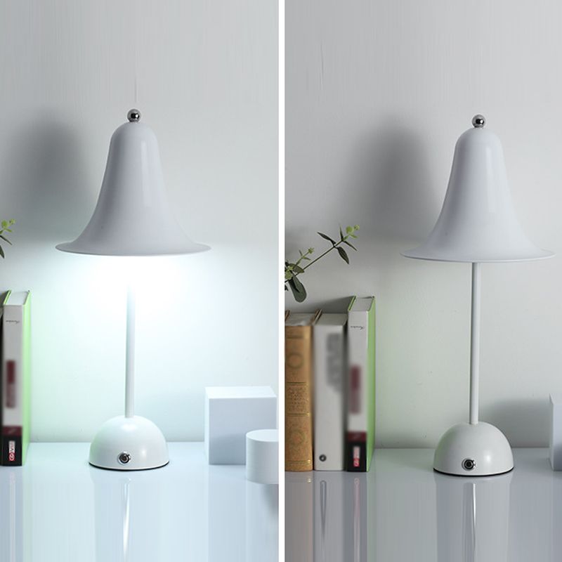 Bell Shape Table Lamp Modern Style Metal Single Light Night Table Lamp