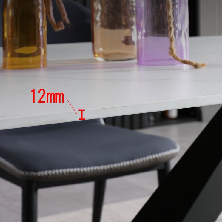 Contemporary Metal Dining Room Set 1/2/5/7 Pieces Dining Set for Home Use