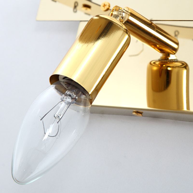 Modern Style Wall Light Gold 14" High Wall Sconce with Crystal for Living Room