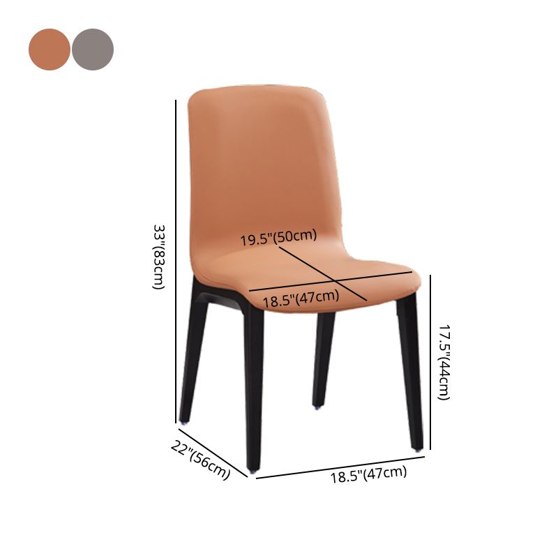 Silla de comedor de madera moderna, sillas de comedor de cuero sintético para uso en restaurantes