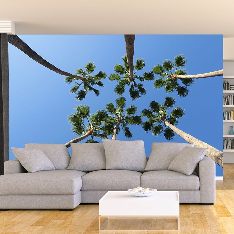 Photography Palm Tree Mural Environment Friendly Wallpaper for Home Decor