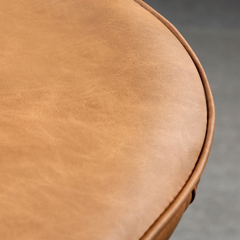 Silla de comedor de metal contemporánea, silla sin brazos con respaldo para uso doméstico