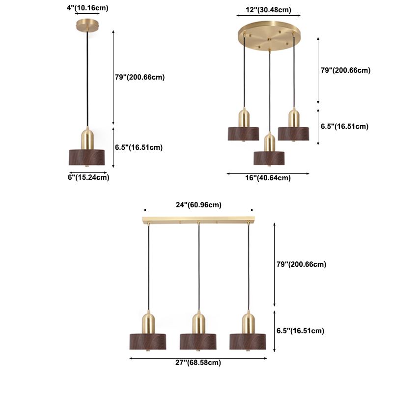 Pendre cylindrique multi-lumière