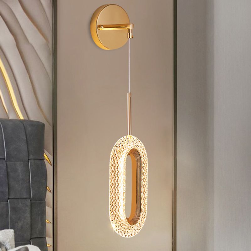 Luz lujosa LED LED LIGHT POSTMODERN METAL ORO Sala de estar Luz de la pared de la pared