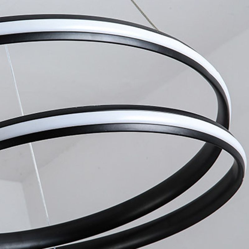 Aluminium lineaire LED -hanglamp in moderne creatieve stijl silicagelhangende lamp voor eetkamer