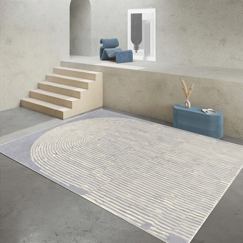 Modern Ombre Pattern Rug Polyester Indoor Carpet Non-Slip Backing Area Rug for Living Room