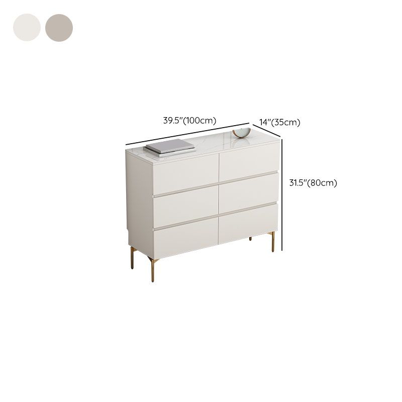 13.65-inch Width Contemporary Storage Chest Dresser Stone Dresser