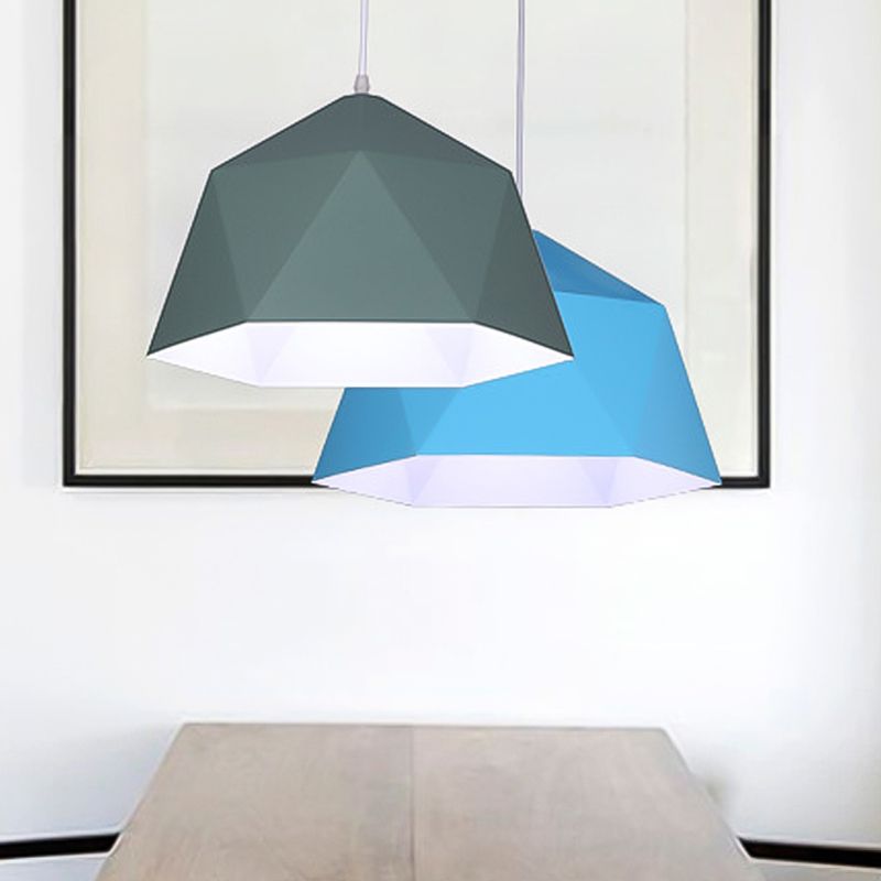 Bowl Shape Hanging Lighting Modern Style Metal 1 Light Pendant Lamp for Clothing Store