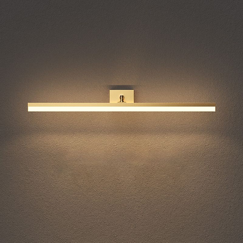 Modern Simple Mirror Front Light LED Vanity Light with Acrylic Shade for Bathroom