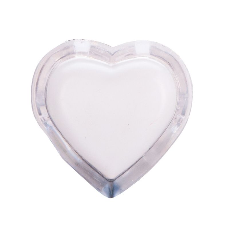 Bedside Plug-in LED Nightlight Modern Clear Wall Lighting with Love Heart Plastic Shade