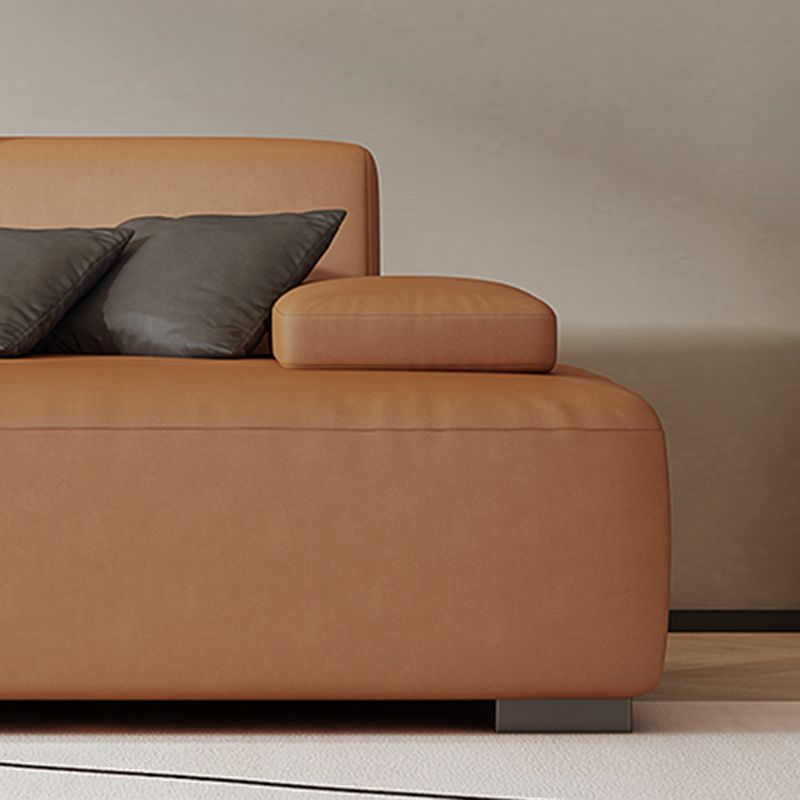 Übergangs modernes fleckbeständiges Sofa mit Störkissen 25,6 "H Square Arm Sofa