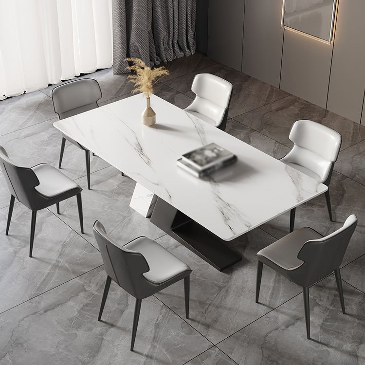 Modern Style 1/3/4/5/7 Pieces Dining Sintered Stone Dining Table Set for Kitchen