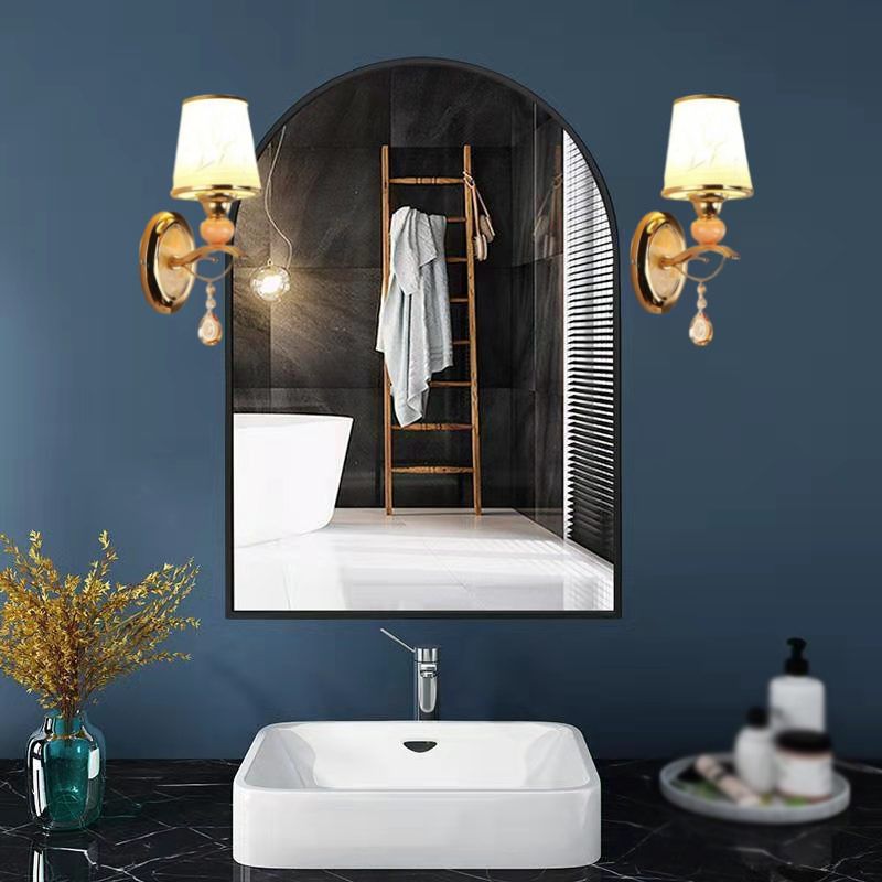 Nordic Style Metal Vanity Light Glass Shade Vanity Lamp for Shower Room