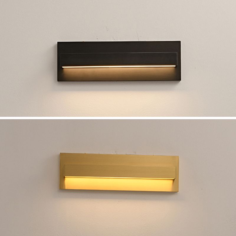 Metal Rectangular Vanity Wall Lights Industrial Style 1 Light Vanity Lighting Ideas