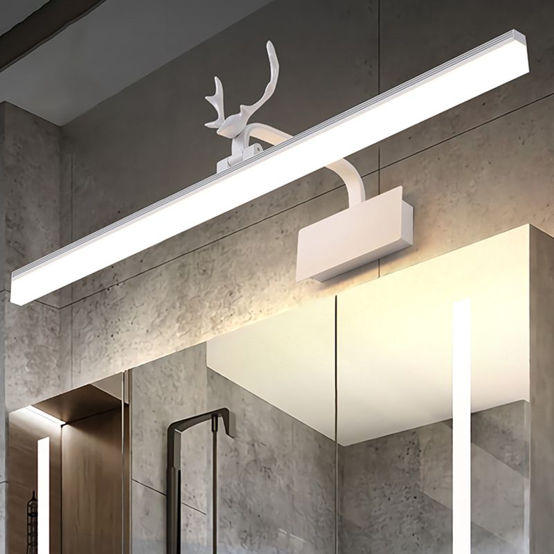 Modern Minimalist Style Linear Wall Mounted Vanity Lights Metal Vanity Sconce for Toilet