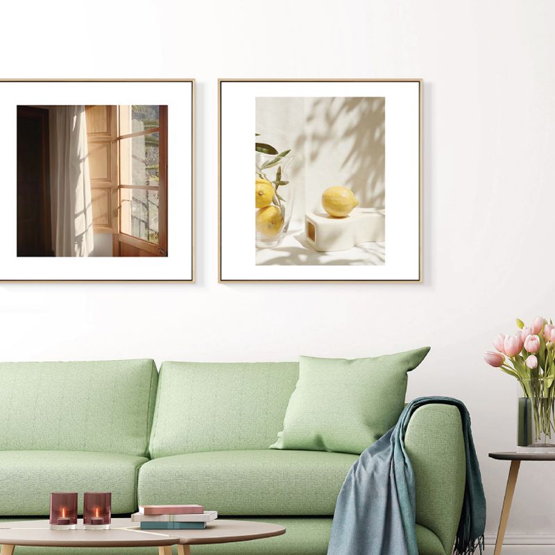 Photograph Still Life Wall Art Pastel Color Canvas Print Wall Decor, Textured Surface