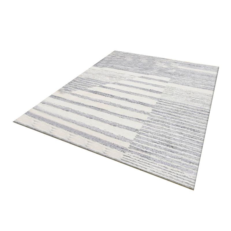 Geometric Pattern Rug Living Room Carpet Polyester Washable Area Rug