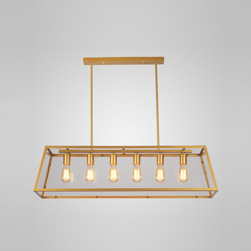 Industrial Island Light Simple Metal Pendant Lighting Fixture for Dining Room