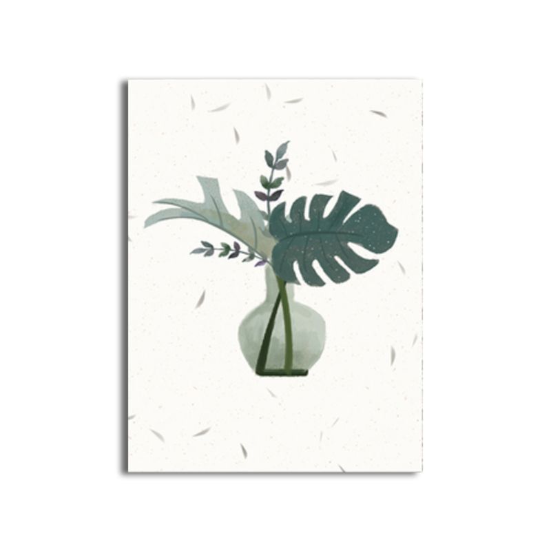 Toile d'arrangement botanique, décoration murale texturée de Style nordique, couleur douce pour la maison
