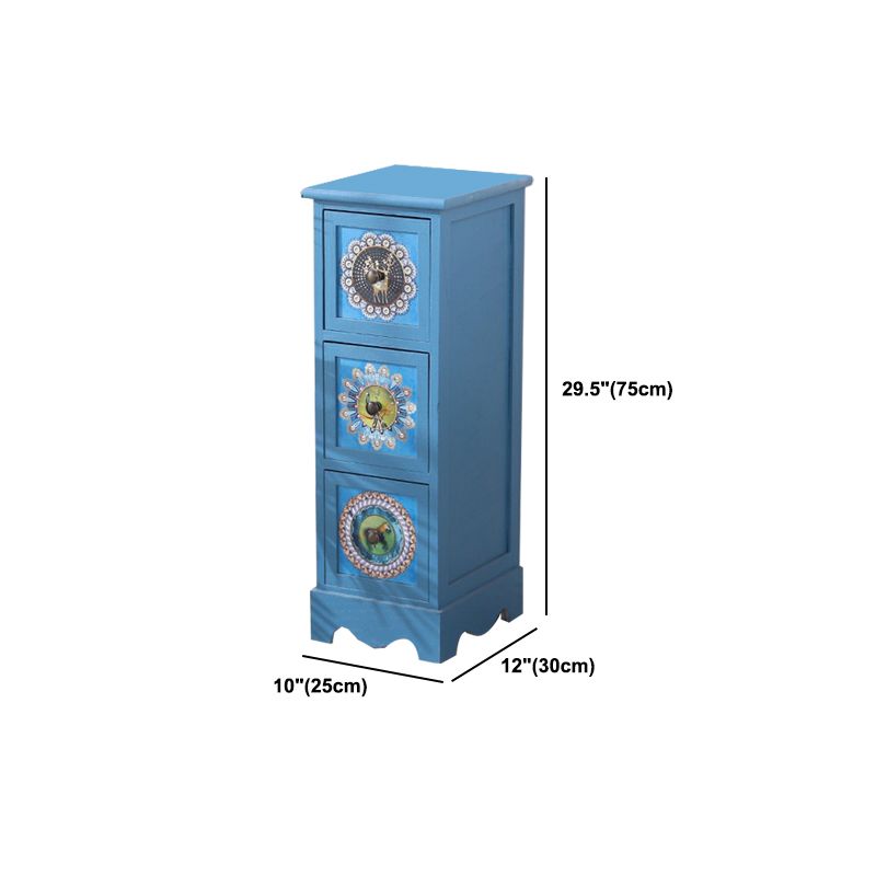 12" D Solid Wood Storage Chest Traditional Lingerie Chest with Drawers