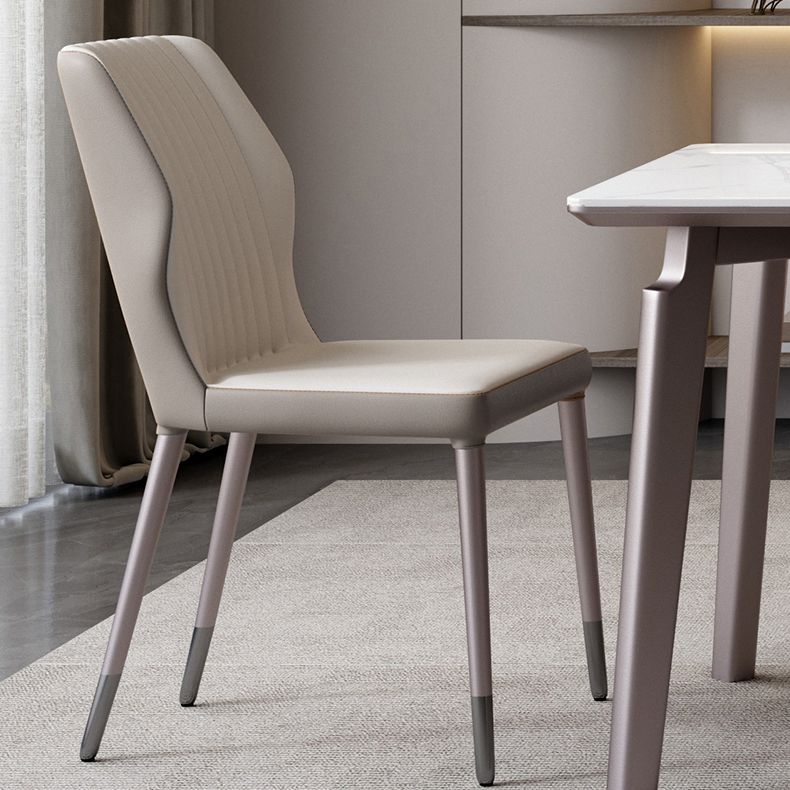 Modern 1/3/4/5/6 Pcs Dining Chairs Set Sintered Stone Dining Room Set