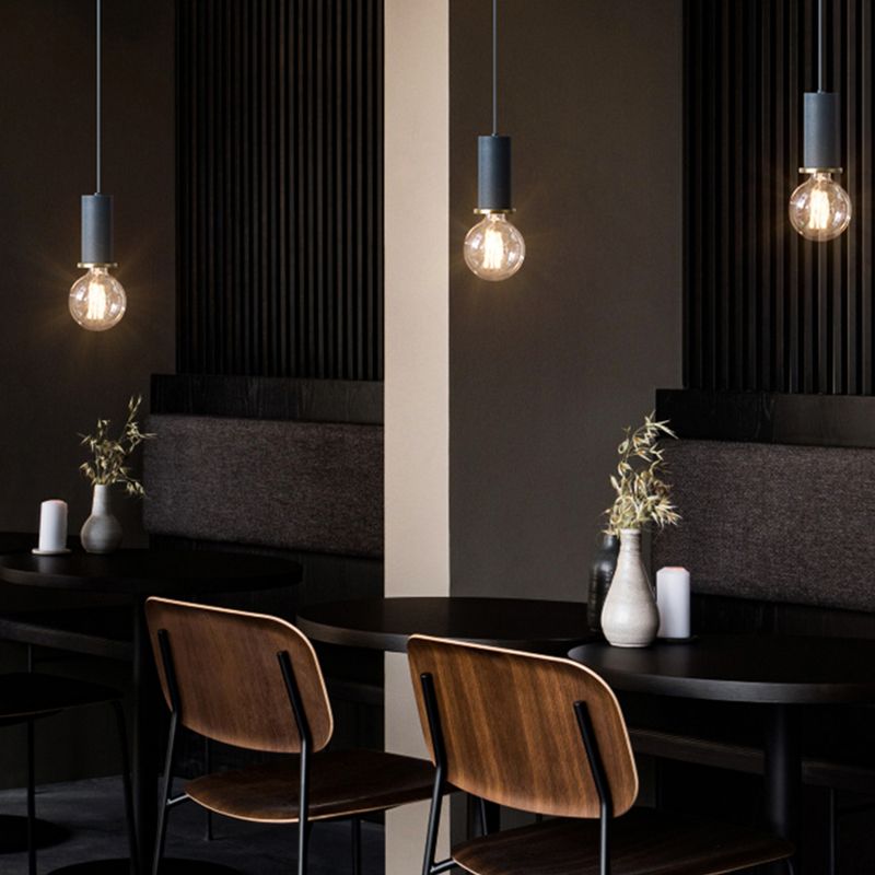 Bulb mini ciondolo mini ciondolo in stile industriale in metallo appeso per sala da pranzo