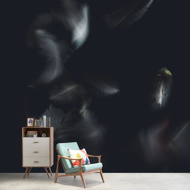 Photography Environment Friendly Mural Wallpaper Feather Decoration Bedroom Wall Mural