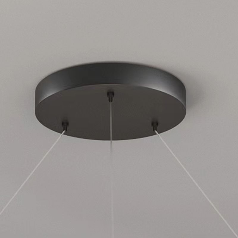 Linear Shape Metal Pendant Light Fixtures Modern Style 2-Light Hanging Light Fixtures