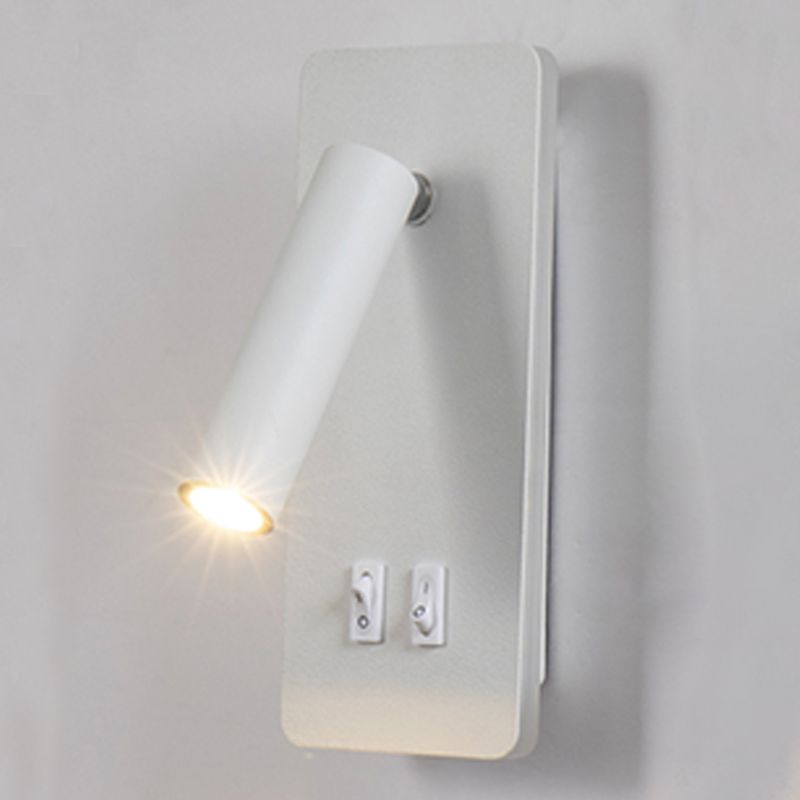 1 Light Metal Geometric Shade Reading Wall Lighting Modern Style Wall Mounted Light Fixture