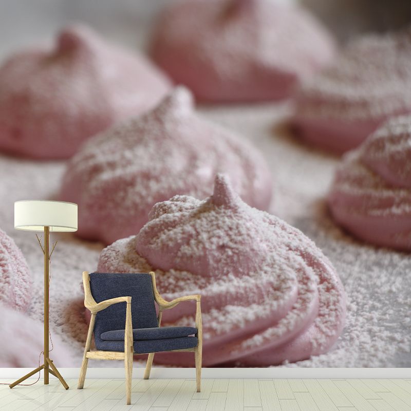 Modern Bakery Decoration Dessert Mural Wallpaper Moisture Resistant, Personalized Size Available