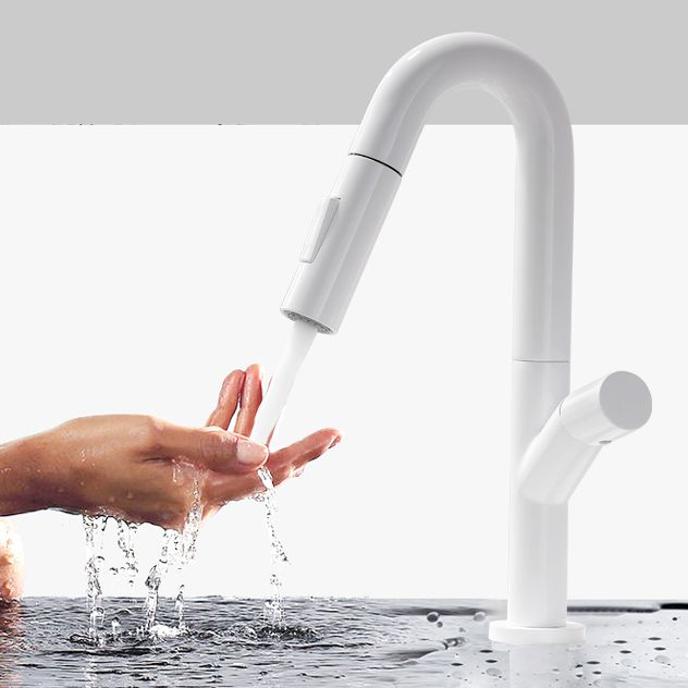 Industrial Wide Spread Bathroom Faucet Circular Lavatory Faucet