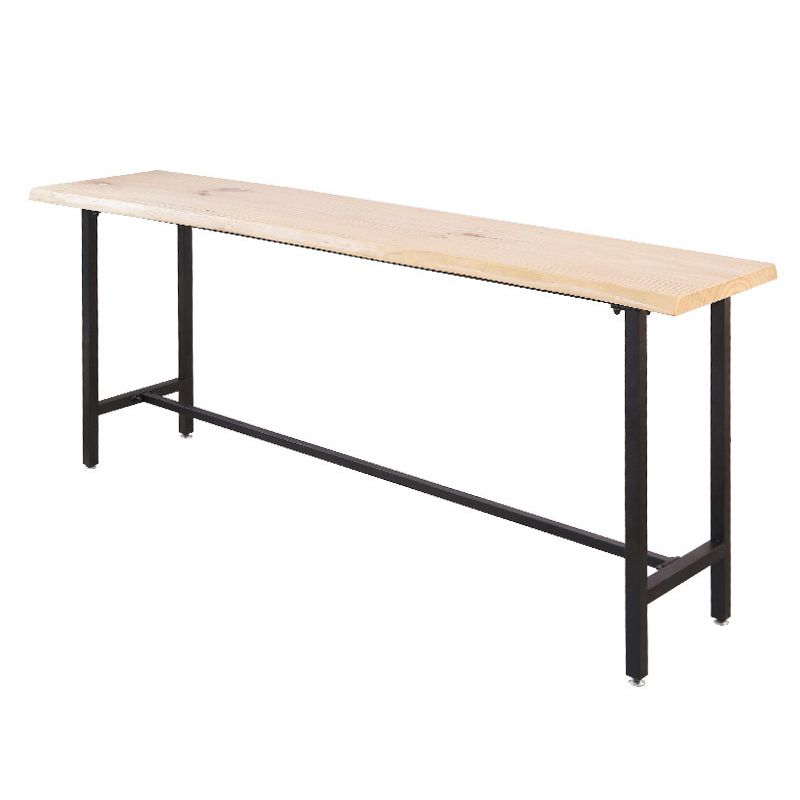 Industrial 1/2/9 Pieces Wooden Bar Table Set Rectangle Bar Table with High Stools