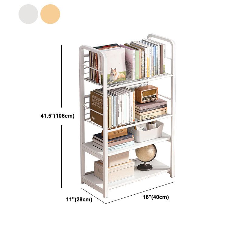 Metal Bookcase Matter Finish Contemporary Etagere Shelf Bookcase