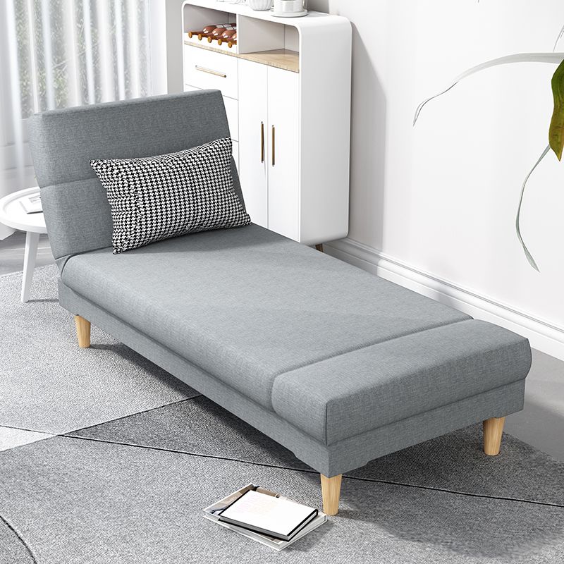Scandinavian Chaise Lounge Solid Color Chaise Lounge Sofa Armless