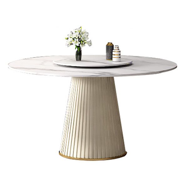 Modern Dinning Table with White Marble Round Dining Table for Kitchen