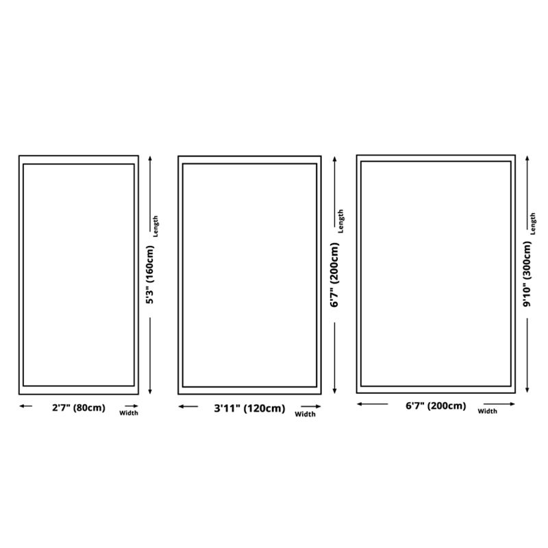 White Tone Bold Area Rug Polyester Abstract Pattern Carpet Non-Slip Backing Rug for Home Decoration