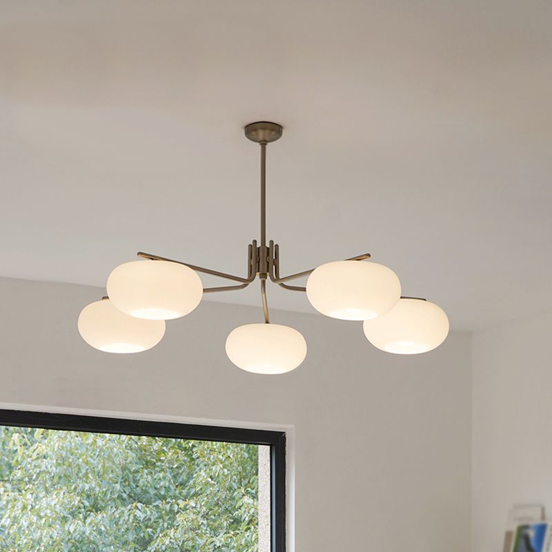 Lámparas de lámparas de lámpara de madera moderna tazón de colgante de suspensión múltiple