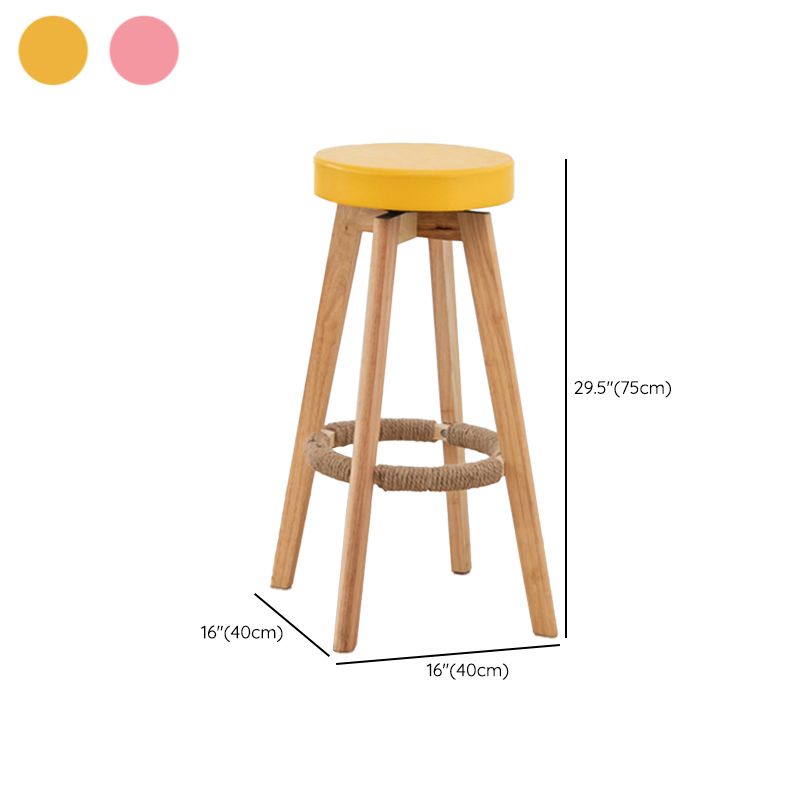 Modern Round Wood Counter Table 1/3 Pieces Bar Table Set for Cafe