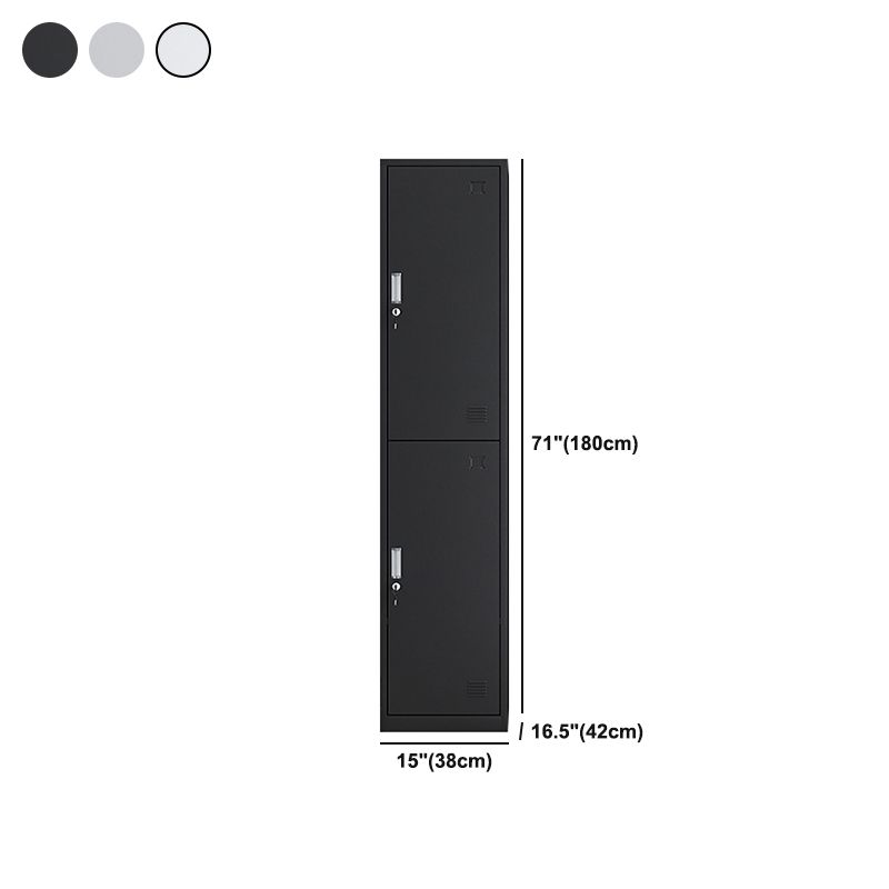 Contemporary Metal Wardrobe Cabinet Hinged Wardrobe Armoire for Home