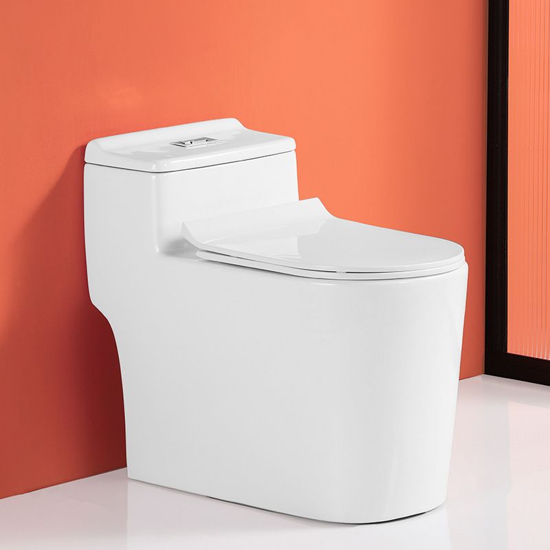 Floor Mounted Porcelain Toilet One-Piece Toilet Modern Flush Toilet