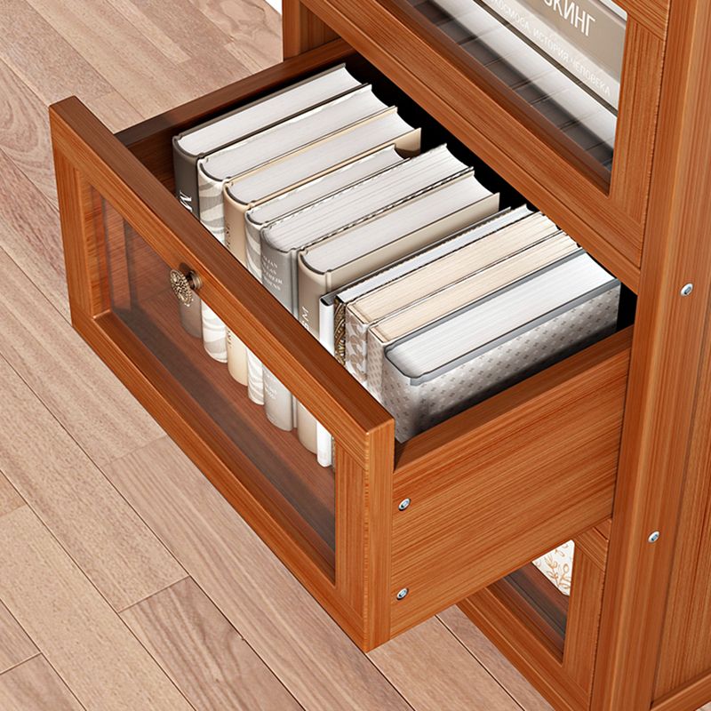 Modern Rectangle Accent Cabinet Glass Scratch Resistant Storage Cabinet