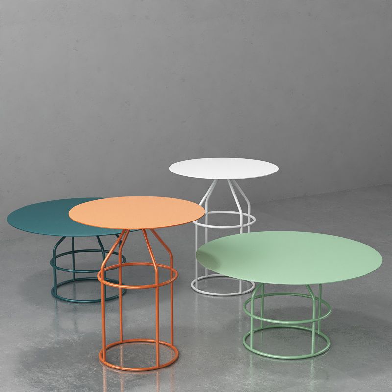 Frame 1 Coffee Table Contemporary Metal Round Cocktail Table