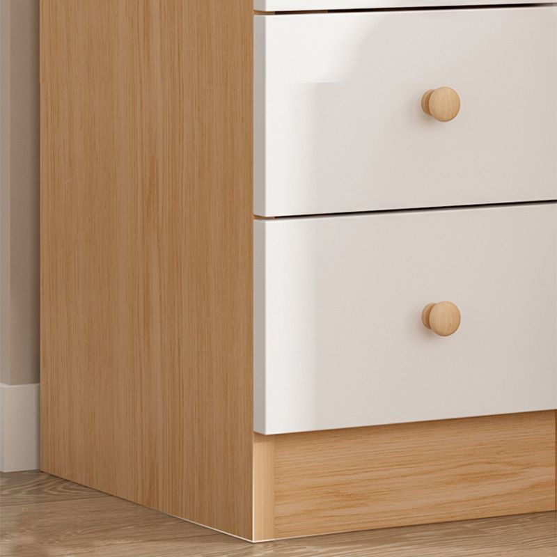 Contemporary Wooden Accent Cabinet Bar Pulls Handle Design Storage Cabinet
