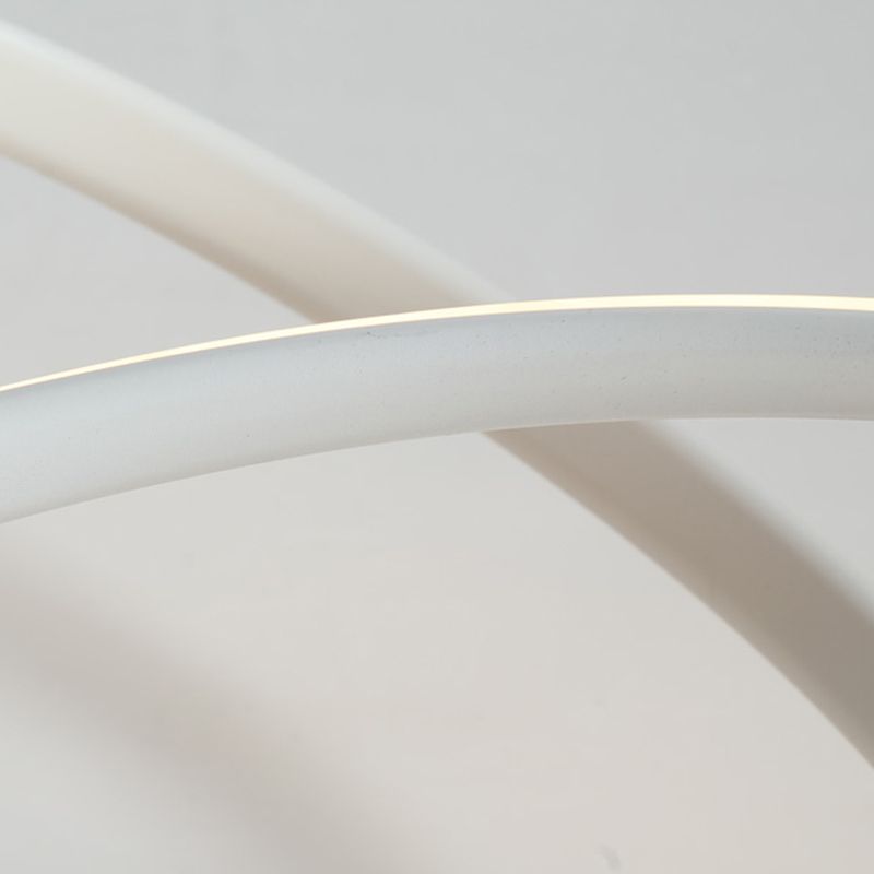 Modern LED Ceiling Light Strip Shape Ceiling Mount Lamp with Acrylic Shade for Bedroom