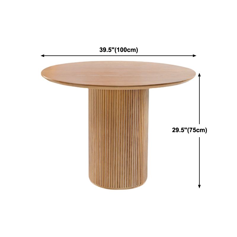 Round Table Solid Wood Contemporary Style Dining Table for Home Kitchen