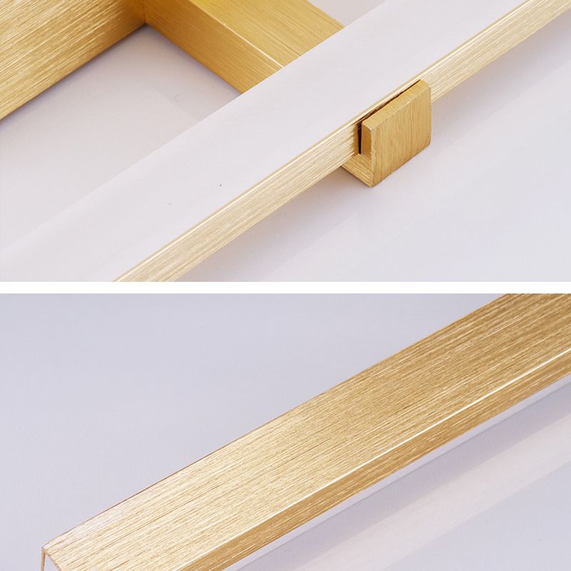 Modern Style Mirror Cabinet Bathroom Wall Lights Metal Linear Shade LED Ambient Vanity Lighting