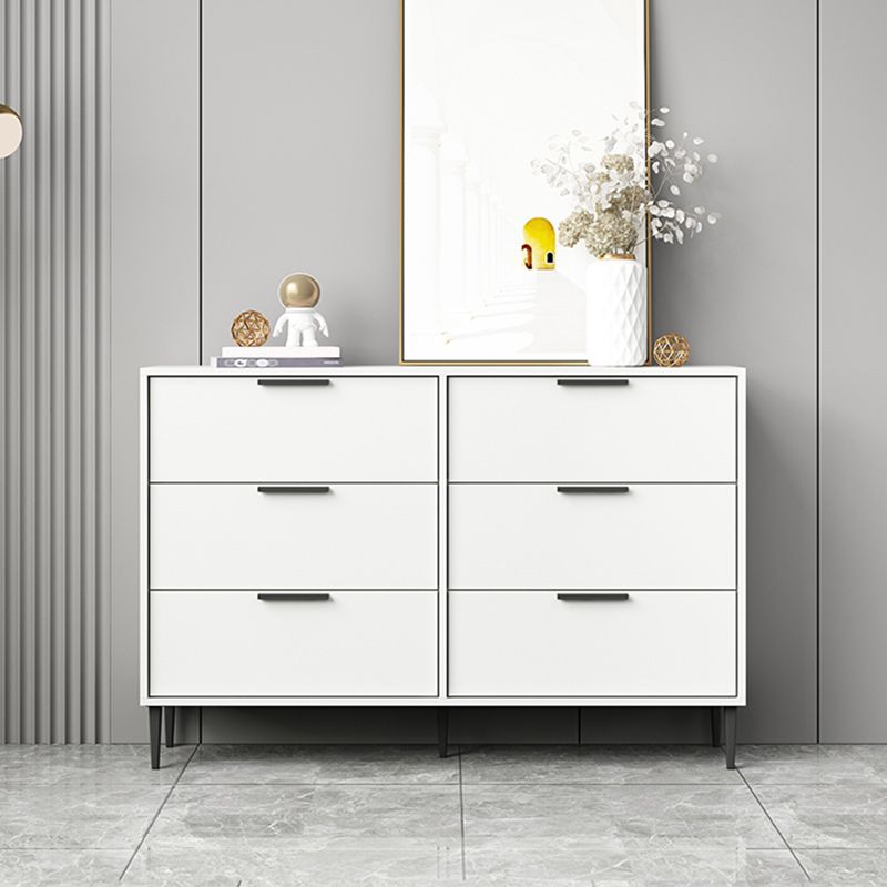 Modern Horizontal Storage Chest Dresser Wooden Storage Chest with Drawers