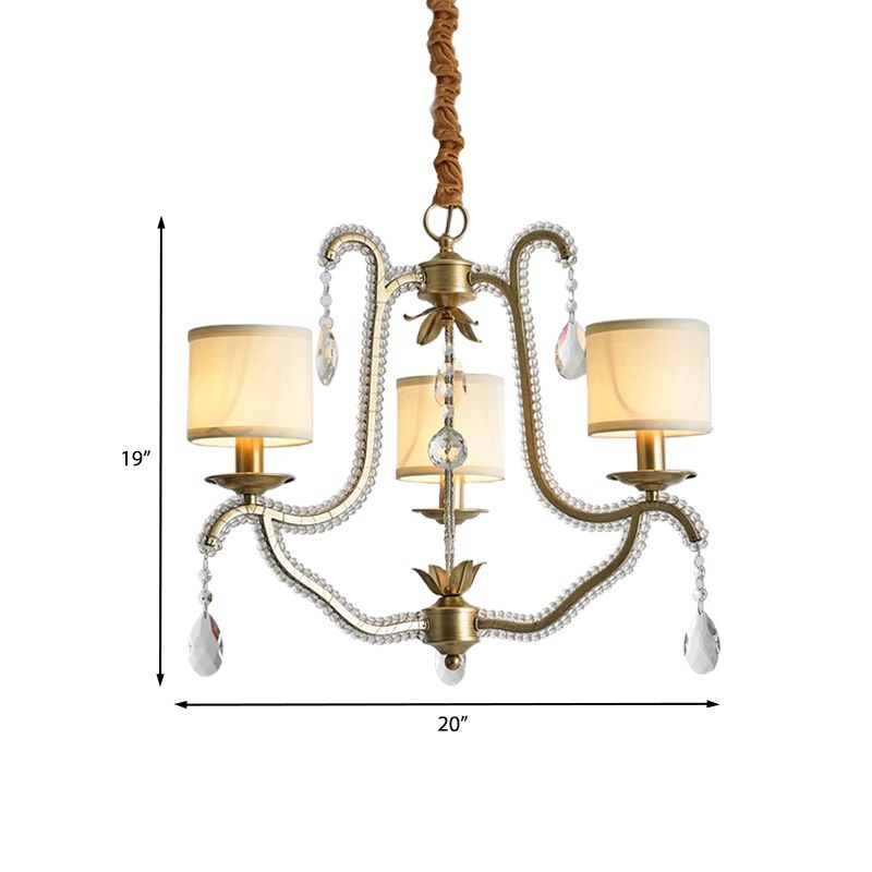 3 lumières suspendues de lustre suspendus